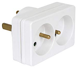 Adaptateur pour fiche de Puissance 2P+T 20A-16A 4400W Blanc Vrac