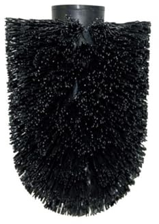 Spirella WC Bürste Ersatz Bürstenkopf (ØxH): 8 x 10 cm schwarz passend zu den Serien Bali, Cocco, Crystal, Moji, Nyo, Pure, Relief, Roma, Akira, Sina, Sun&Moon, Tube, Unique