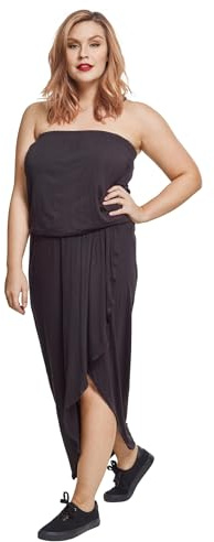 Urban Classics Ladies Viscose Bandeau Dress, Vestito, Nero (Black 7), XS
