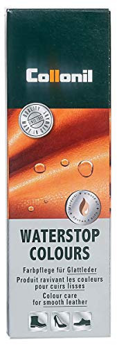 Collonil Waterstop Colours Schuhpflege für Glattleder 75 ml + Rema Ersatzschwammaufträger (398 Mittelbraun)