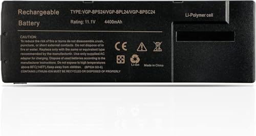 VGP-BPL24 VGP-BPS24 VGP-BPSC24 Laptop-Akku- | Ersatz für Sony VAIO VPC-SA VPC-SB VPC-SC VPC-SD SE SVS13 SVS15 PCG-41213M 41213W 41214M 41214L 41214V Series(11.1V 49Wh)