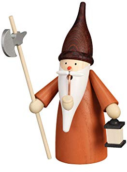 Seiffener Volkskunst German Incense Smoker Night Watchman, Height 16 cm / 6 inch, Original Erzgebirge SV 12323