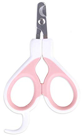 YITON Pet Nail Clipper Pink Pet Nail Claw Cutter Stainless Steel Grooming Scissors Cats Nails Clipper Trimmer Pet Claw Nail Clippers 1Pcs