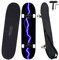 31-Zoll-Standard-Skateboard, 7 Lagen Ahorndeck, komplettes Skateboard, geeignet für Kinder, Jugendliche, Erwachsene, Anfänger und Profis, mit Einer maximalen Belastung von 150 kg-Lilac Lightning