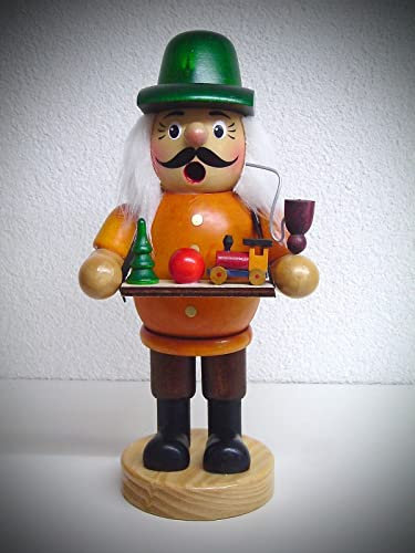 Räuchermann Räucherfigur Spielzeughändler 23 cm farbig bemalt 40375