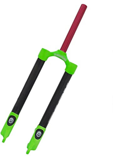 HSQMA MTB-Starrgabel 24/26/27,5/29 Zoll Mountainbike Carbon Gabel 1-1/8 Gewindelos Scheibenbremse Vorderradgabel Schnellspanner 9mm (Color : Green, Size : 29inch)