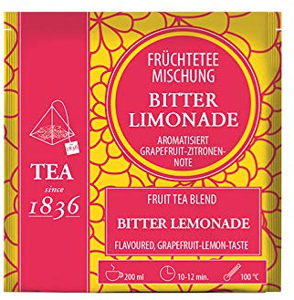 teemando® Miscela di frutta limonata amara di pompelmo e limone aromatizzata 50 sacchetti a piramide in bustina da 4 g