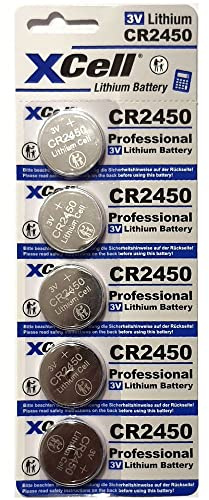 XCell Pila de botón CR2450 (para Muchos Dispositivos pequeños, Larga Vida útil, Baja autodescarga) 145594