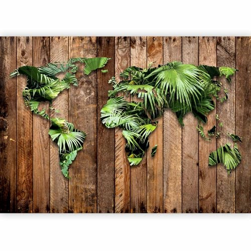 murando - Papier Peint Panoramique Intissé Épais Salon, Bois, 350x256 cm | Grammage supérieur, Fabrication EU, Tapisserie Murales, Revêtement Mural, Papiers Peints, Grand Poster Mural, Décoration