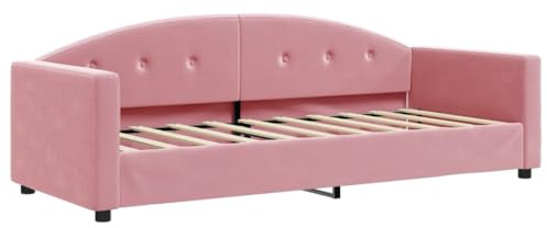 vidaXL Dagbädd rosa 80x200 cm sammet