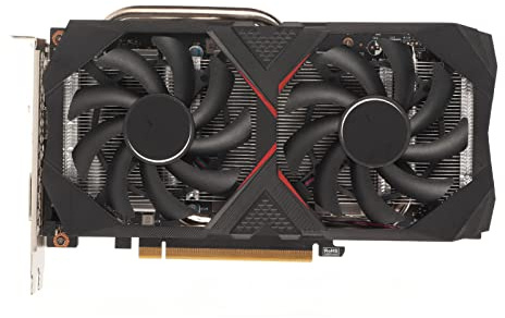 Yanmis Carte Graphique RTX 2060S, 256 Bits 8 Go GDDR5 1470/1750 MHz PCI Express 3.0, Carte Graphique GPU de Jeu, HDMI DP DVI avec Deux Ventilateurs de Refroidissement pour Bureau et PC