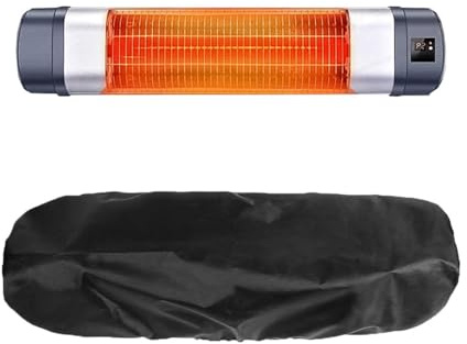 ZONADAH 76x22x24cm Electric Heater Cover Wall-Mounted Patio Heater Cover Oxford Waterproof Dustproof Protector for Indoor Outdoor Garage Patio Heater