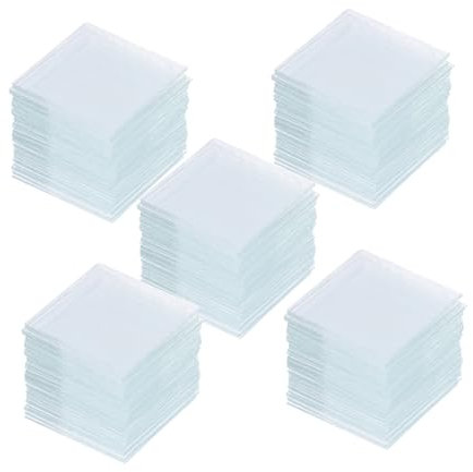 COSMEVIVI 500stücke Quadratische Mikroskop-deckgläser Langlebige Labor-objektträger Aus Glas Für Bildungs Forschungsexperimente Kompatibel Mit Standardmikroskopen Praktische Mehrfachnutzung