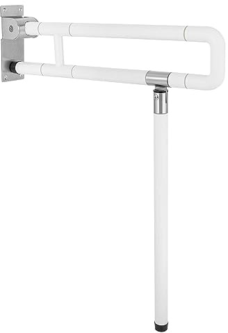 SABUIDDS Wandstützgriff Stützhilfe 56 x 46cm Metall WC Haltegriff Klappbar Wandmontage Handlaufstange Unterstützt bis zu 200KG Badezimmer Dusche Stütz-Haltegriff für Senioren, Ehinderte & Schwangere