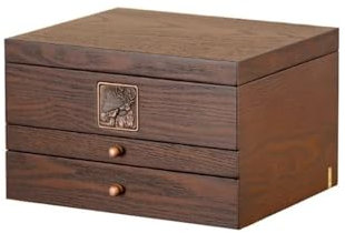 Schmuckaufbewahrung Schmuckschrank Mit Spiegel Vintage Schmuckkästchen Mit Schublade Schmuck Box Zur Aufbewahrung Von Ringen Armbändern Halsketten Ohrringen Uhren Holz Schmuckkästen