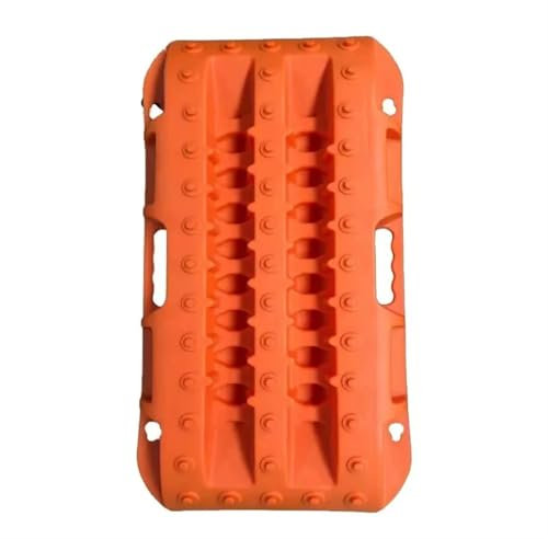 NihaoWXM Sandbleche Offroad 2PC 58cm Auto Traktion Boards Notfall Mini-Größe Tracks Traktion Matte for Off-Road Sand Schlamm Schnee(Orange)
