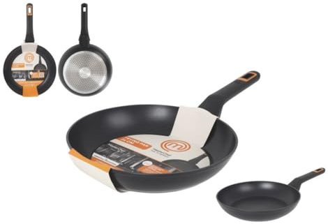 MasterChef Pfanne aus geschmiedetem Aluminium – mit Keramikbeschichtung | Antihaftbeschichtung, langlebig, robust – mit 2,5 mm Dicke | geeignet für Gas, Elektro, Glaskeramik und Induktion (26 cm)