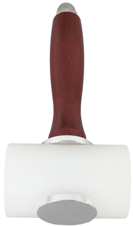 Marteau de Sculpture en Cuir, Marteau, Tête de Caoutchouc Haute Précision Ergonomique de Poignées Confortables Sculpteur en Cuir Efficace pour la Coupe (En forme de T)
