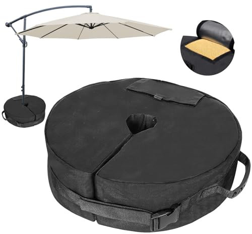 JWJK Parasol Base Weight Bag – Up to 40kg, Heavy-Duty Sandbag for Cantilever & Offset Umbrella, Extra Weighted Base for Cross Stand, Patio & Outdoor Use