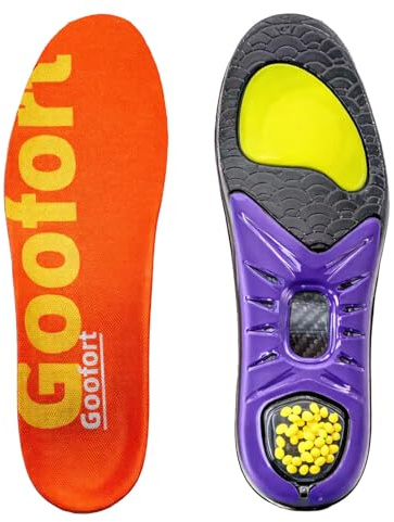 Goofort DynaZoom™ Carbon Fiber Performance Insoles Men Women,Arch Support Gel Orthotic Inserts–Dynamic Performance with Carbon Fiber Stability Plate Anti-Fatigue,Sports,Plantar Fasciitis