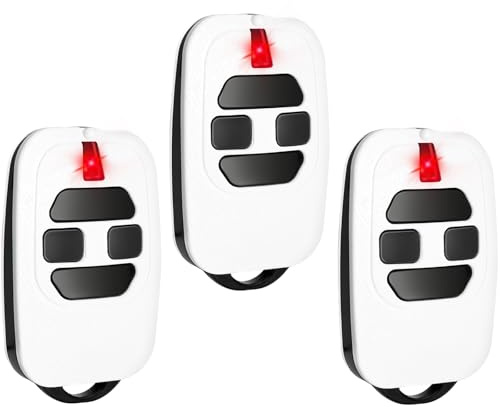 Remplacement pour Telecommande DEA, Telecommande Portail 433,92MHz 4 Canaux, Compatible avec DEA GTI2/4, GT2/4, Mio TR2/4, Mio TR2N/4N,Compatible avec la DEA 433.92mhz Rolling Code Remote. (3)