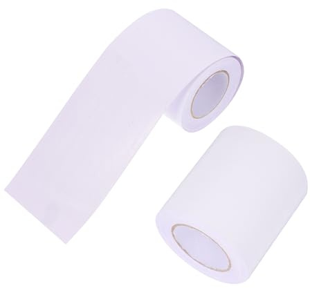Gatuida 2 Rolls Self Adhesive Flexible Skirting Board Sticker Meters White Wood Grain Baseboard Trim for Wall Decoration Easy Peel and Stick Floor Skirting Cover Stain Concealment for Home