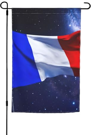 Französische Flagge, Druck, 30,5 x 45,7 cm, Veranda, Ganzjahresflaggen, Hofdekoration, Terrassen-Flagge, Innenhof-Dekoration