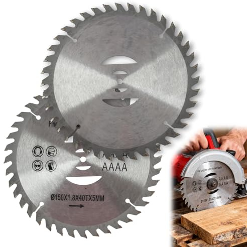 Blackfriday,2PCS 6-Inch Alloy Saw Blade Set: Durable Alloy Steel Lawn Mower Blade, 150mm Diameter, 5mm Aperture, 1mm Thickness – for Precision Cutting of Wood and More,Cybermonday