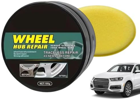Hitburu Felgen Reparatur Set | 50g Felgen Politur Creme,Schlierenentferner für Autoaufbereitung & Motorrad LKW Boote,Für Auto Motorrad Lkw & Bootsrestaurierung