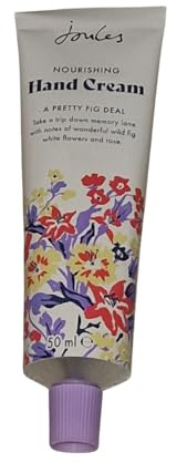 Joules-London Nourishing Hand Cream, A Pretty Fig Deal, Wild Fig and White Flowers Scent, 50ml