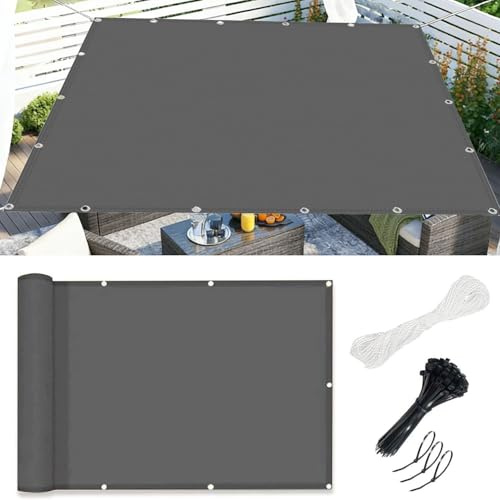 2x3M Sonnensegel Wasserdicht Rechteckig mit Ösen,Sonnensegel Rechteckig,Segeltuch Sonnenschein Aufrollbar,Sonnenschein Nach mit ösen,99% UV-Schutz, Wetterfest für Garten Terrasse Balkon