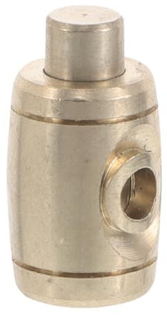 IMIKEYA Brass Trumpet Water Key Press-Type Valve White Copper Drain Valve for Wind Instrument Repair and Maintenance