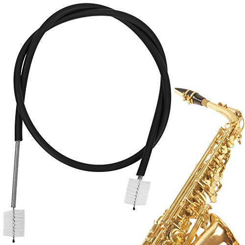 lyrlody Franska Horn Borste Rengöringsrep Kit Gummi Mjukt Rep Borste Set 2 Delar Återanvändbar Innerrör Rengöring för Franska Hornspelare Studenter Övning och Underhåll