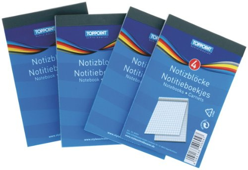 20 (5x 4) Notizblöcke Din A7 Notizblock Schreibblock