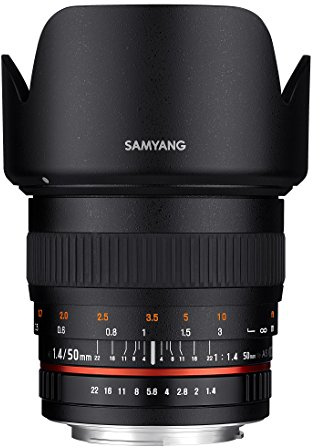 Samyang SY50M-P Standard Fixed Prime 50mm F1.4 Lens for Pentax DSLR Cameras