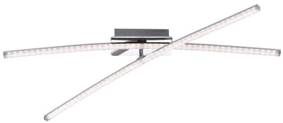 Leuchtendirekt by Paul Neuhaus LED Deckenleuchte 11292-17 SIMON 2x 8 Watt Deckenlampe Metall Chrom