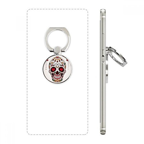 Flower Cirrus Eyes White Sugar Skull Cell Phone Ring Stand Holder Bracket Universal Smartphones Support Gift