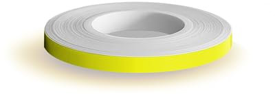 4R Quattroerre.it 10260 Wheel Stripes Franjas Fluorescentes para Llantas de Moto, Amarillo, 5 mm x 6 mt