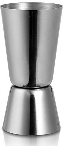 REFURBISHHOUSE Vaso de Dispensador de Doble Taza de Acero Inoxidable para Medida Coctel de Alcohol de Bar Pequeno Restaurante 40 / 20cc