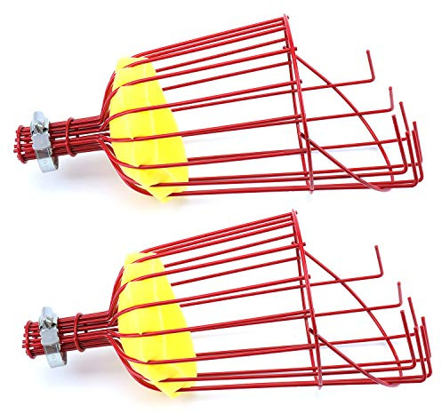 Suwimut 2 Pack Fruit Picker Basket Head, Fruit Harvesting Tool for Gathering Apple Mango Orange Avocados Lemon Peach, Fruits Tree Grabber Tool with Foam Cushion to Prevent Bruising (Pole Not Included)
