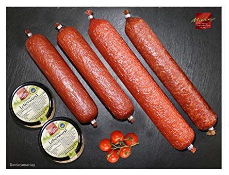 Wurstpaket I Wurst aus dem Thüringer Wald I Leberwurst I Salami I Kochsalami