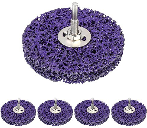 Angelkiss Set di 5 dischi CSD da 100 mm CBS, disco di pulizia grossolana CBS, disco di pulizia per smerigliatrice angolare di vernice, cuciture di saldatura, ossidazione e rimozione