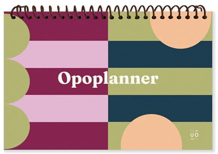 UO Organizador Semanal Planificador- Opoplanner. Días sin numerar, 60 páginas, papel de calidad 90gr, espacio creativo, notas, oposiciones, 280x180mm