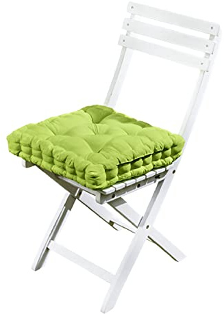 3 Pagen® Stuhlkissen | Kissen 40x40 | Stuhlkissen Outdoor | Sitzkissen 40x40 | Gartenstuhl-Kissen | Gartenkissen Stuhl 40x40| Sitzkissen Garten | Kissen für Gartenstühle 064 | Sitzpolster