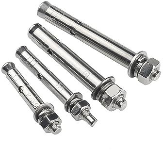 Expansionsschraubenbolzen zur Erdung des internen Verzögerungsstreifens der Verlängerungskonusmutter M6 M8 M10 M12 M14 M16 M18 M20 (Color : 304, Size : 100MM (1PCS)_M8)