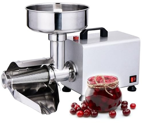 ROGHA 370 W elektrisches Tomatensieb, kommerzielle Tomaten-Fräsmaschine, Edelstahl-Lebensmittelpresse, Tomatensaucen-Hersteller, Lebensmittelpresse, Tomatensaucen-Maschine