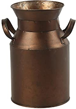 Vase Décoratif Rustique en Vieux Seau en étain, Style Rétro de Boîte de Lait pour la Décoration de la Maison, Les Décorations de Table de Mariage et Le Pot de Fleur D'intérieur