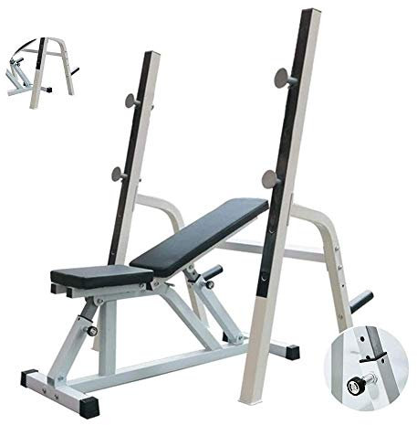 Heim-Fitnessstudio, verstellbare Hantelbank, Trainingsbank, verstellbare Bänke, Kniebeugenständer, Hanteltisch, verstellbare Langhantelablage, Bankdrücken, Fitnessgeräte, verstellbare Hantelbank für