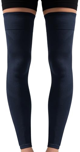 SLIMCELL PRO Genouillère de Compression Jambe Sport – Manchon Maintien Genoux Running Homme Femme, Jambière Longue Anti UV pour Course à Pied, Cyclisme, Fitness, Chaussettes Sport de Contention