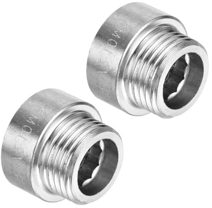 TOP-VIGOR 2Pcs Shower Head Extension Arm, 10mm Shower Arm Extender, G1/2 Stainless Steel Handheld Shower Pipe Head Extension Round Pipe for Bathroom Accessory
